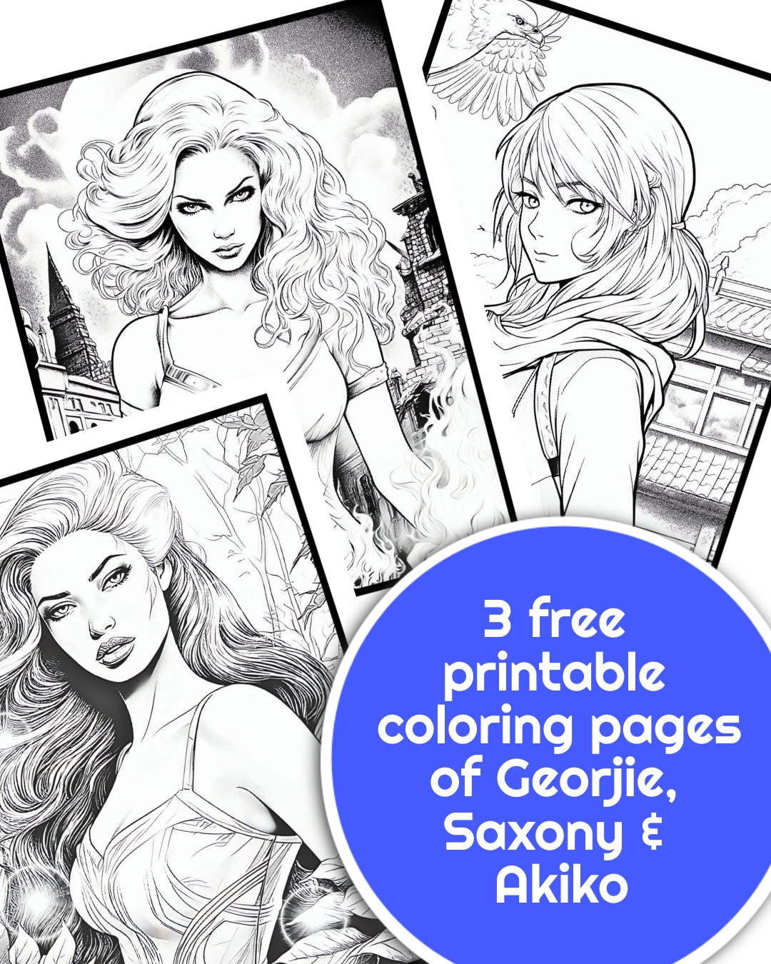 coloring printables gift graphic