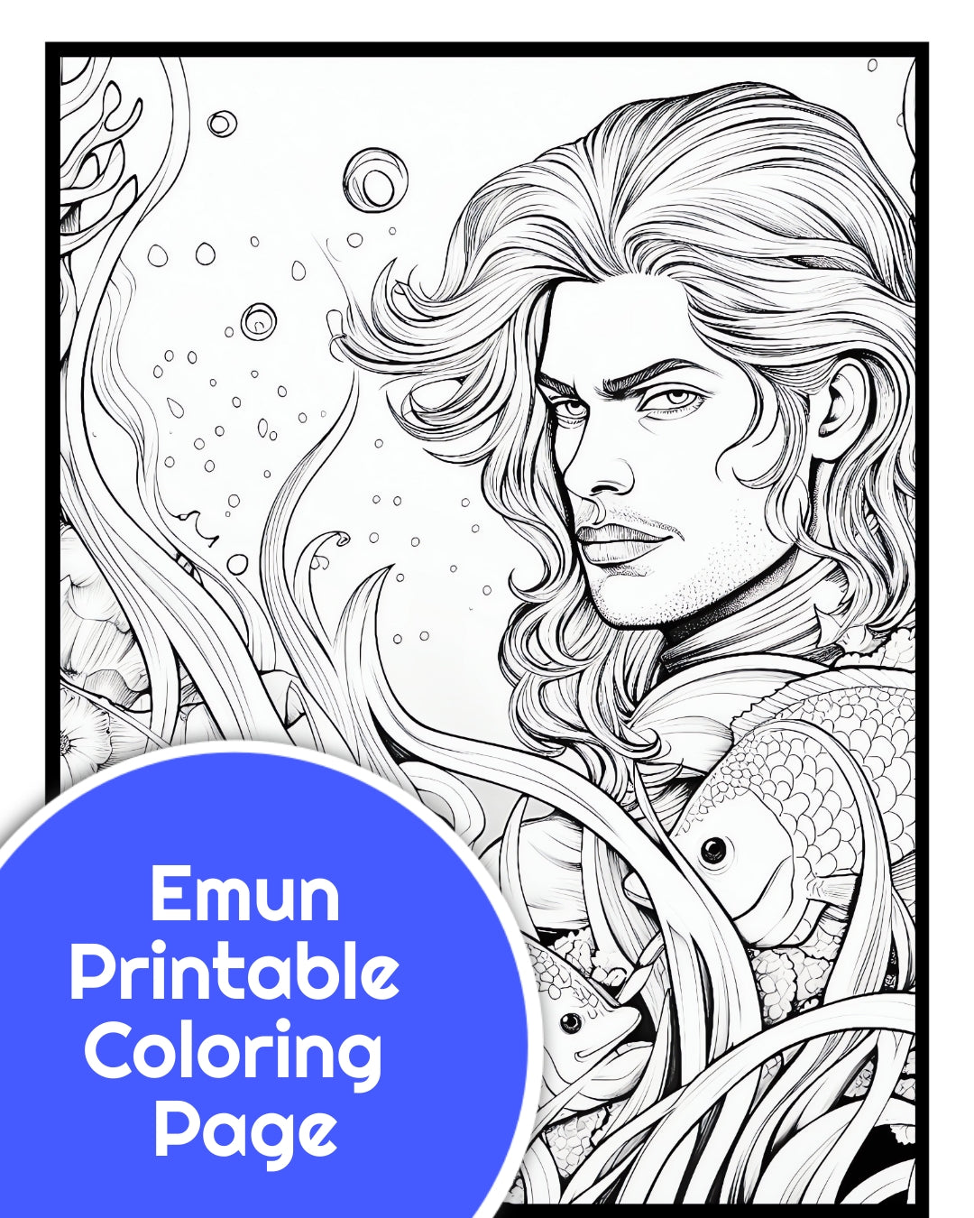 Emun printable coloring page