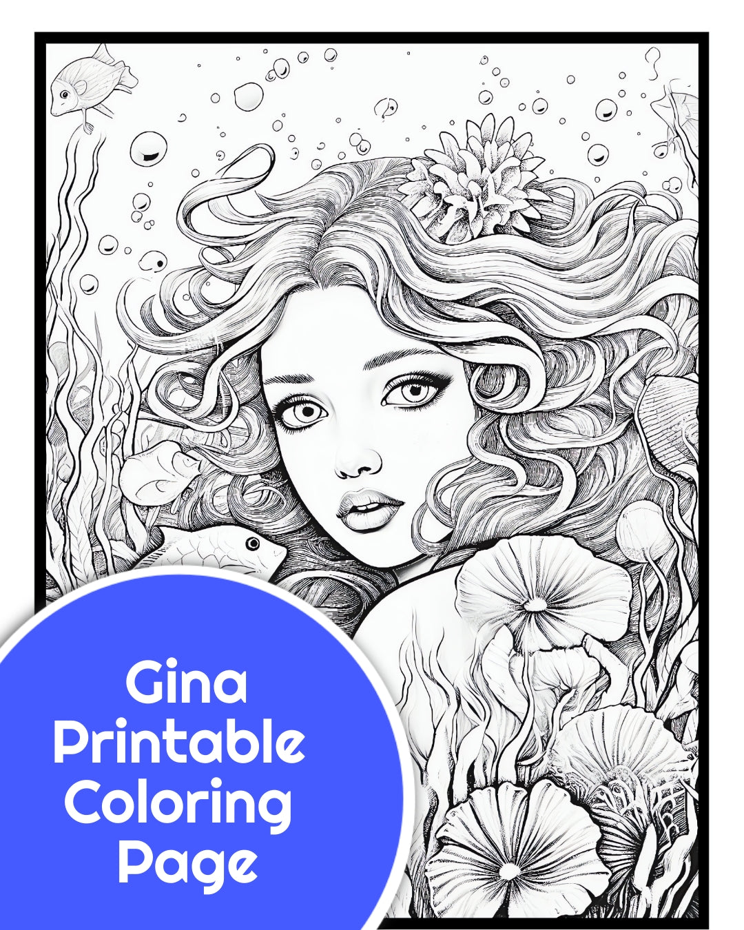 Gina coloring page