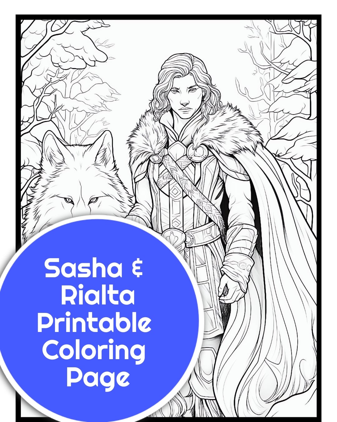 Sasha coloring printable