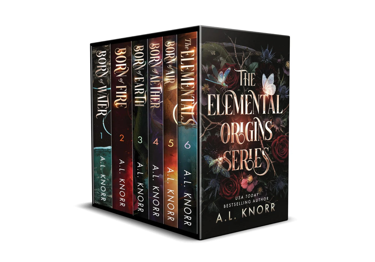 The Elemental Origins series in a collector&rsquo;s slipcase