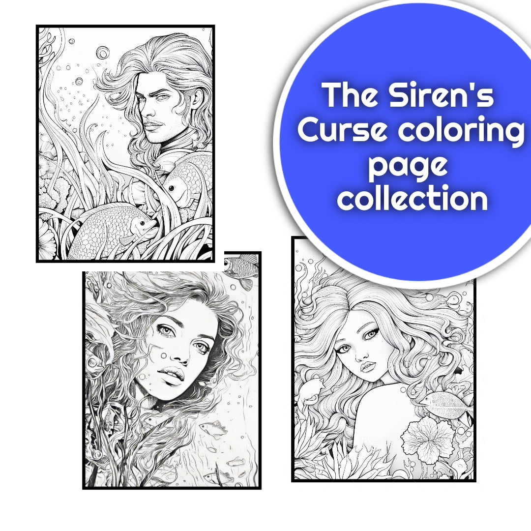 The Siren's Curse Coloring Pages Collection